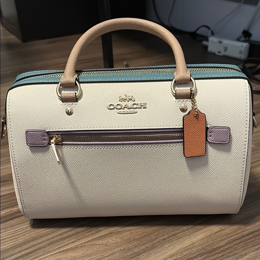 Coach White and Tan Women's Bag